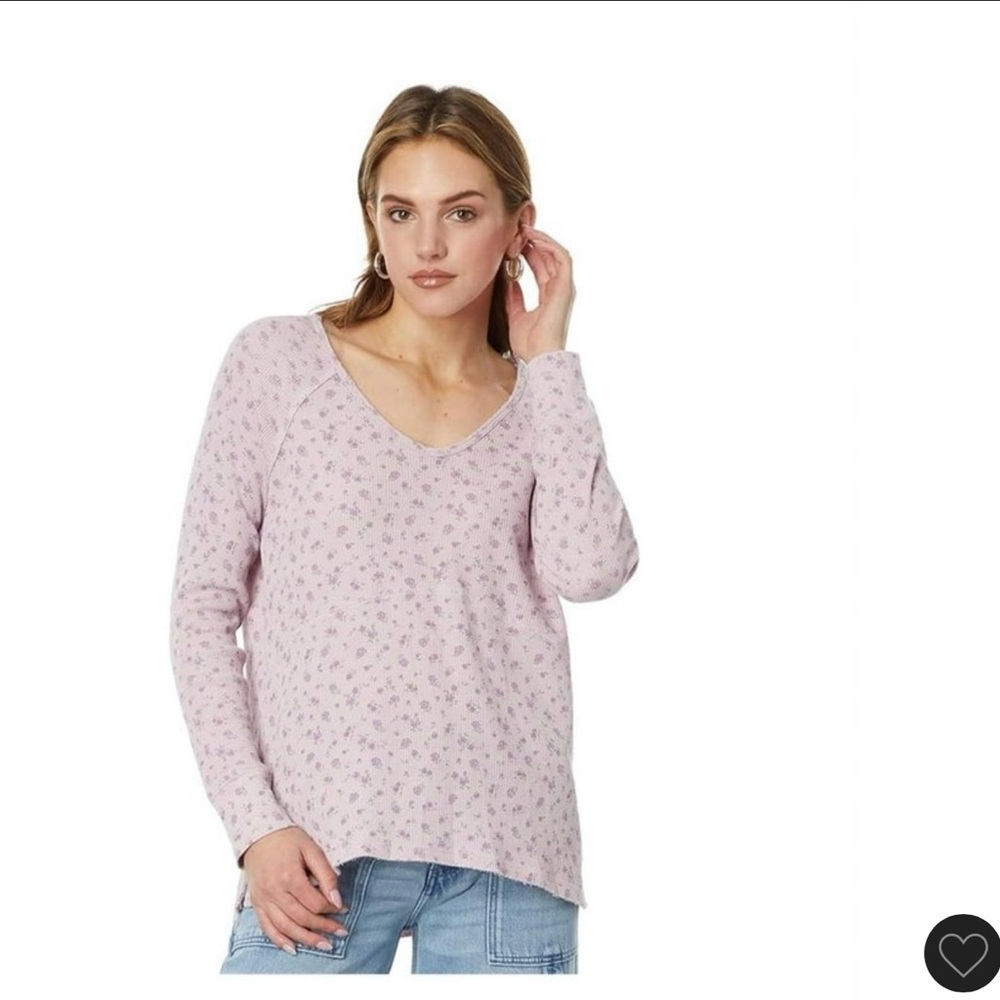 LUCKY BRAND Floral Pink Women's Top